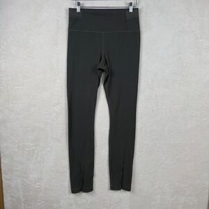 Athleta Aura Split Pant Womens M Gray Athleisure Pilates Princes Yoga Minimalist
